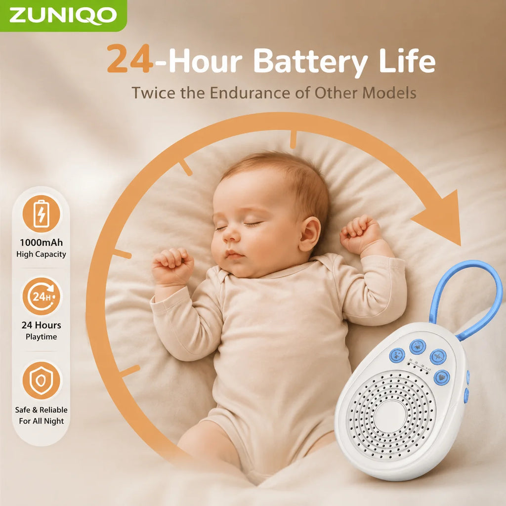 Machine à Bruit Blanc Bébé – Endormissement Rapide en 3 Minutes, 20 Sons Apaisants Rechargeable USB