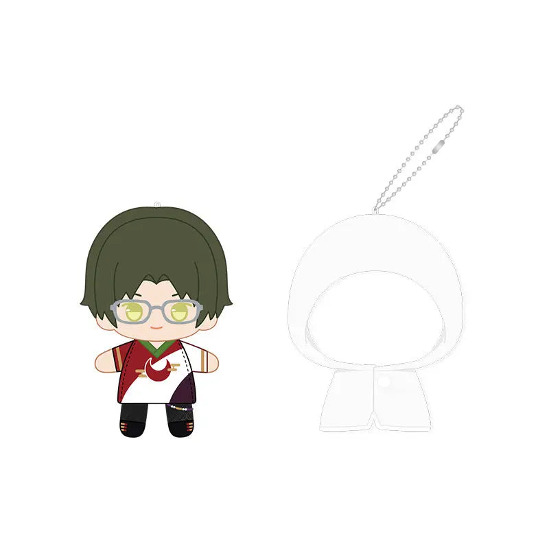 Ensemble Stars!! 2 Poupées à doigts en peluche douce style imperméable, porte-clés et pendentifs de sac, figurines mignonnes, jouets d'anime et de jeu, poupées de collection