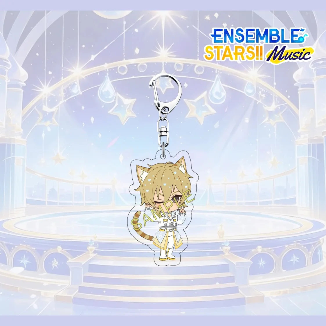 Porte-clés en acrylique de 6 cm avec personnage mignon de l'anime Ensemble Stars, pendentif pour sac à dos, décoration de clé de voiture, cadeau de collection pour fans