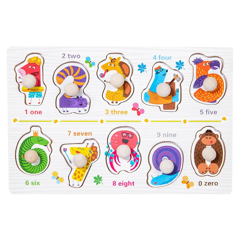 Puzzles en bois Montessori pour bébé, jouets dePuzzle Montessori en Bois pour Bébé – Animaux, Fruits et Véhicules – Jouet Éducatif d’Éveil dès 2 Ans