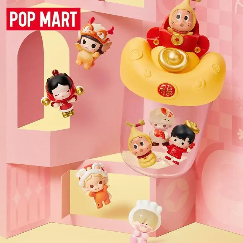 POP MART POPBEAN Horse Year Édition Limitée Mamafufu Mini Poupée Série Boîte Mystère Authentique Boîte Aveugle Jouets à Deviner Sac Ornement