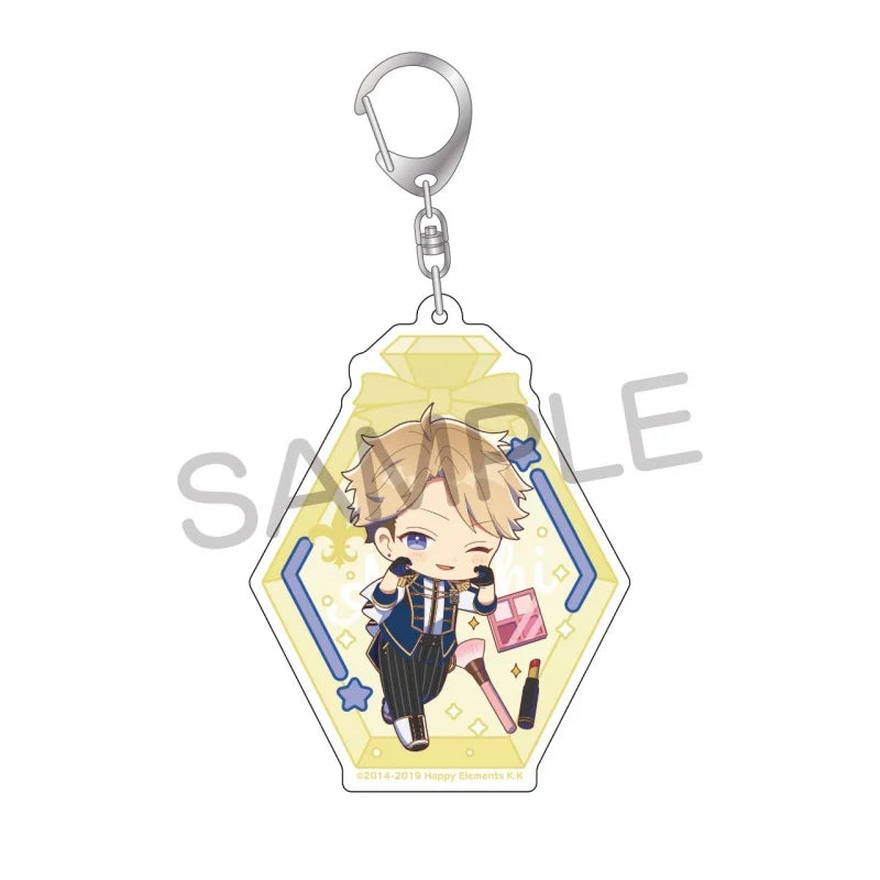 Ensemble Stars! Pendentif porte-clés en acrylique, version bouteille à message, pour sac, voiture, téléphone portable, cadeau pour amis et festivals