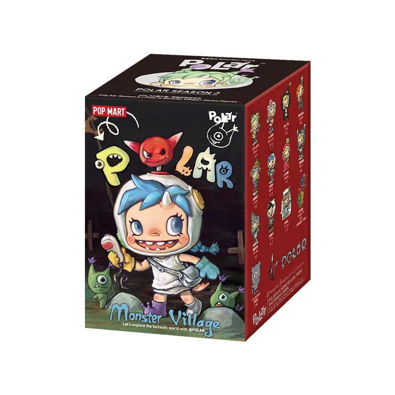2026 Authentique POP MART Série POLAR Saison 3 Monster Village Boîte Mystère Figurines de Collection Jouets de Bureau Ornements Cadeaux d'Anniversaire