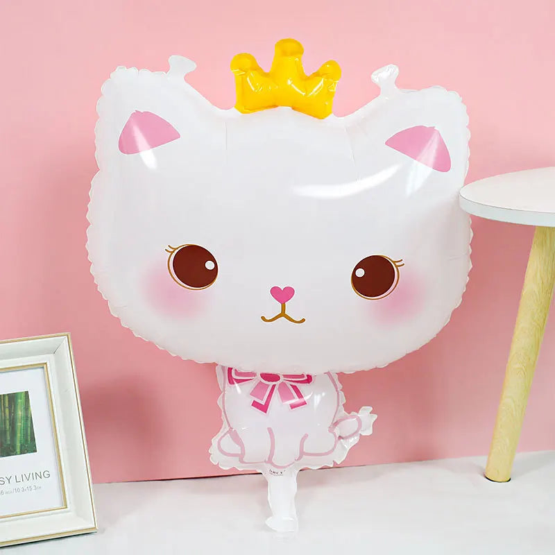 Ensemble de ballons numérotés Gabby Dollhouse Cats, décoration de fête d'anniversaire pour enfants, ballons en latex et aluminium, cadeau jouet pour fille Gabby's Doll