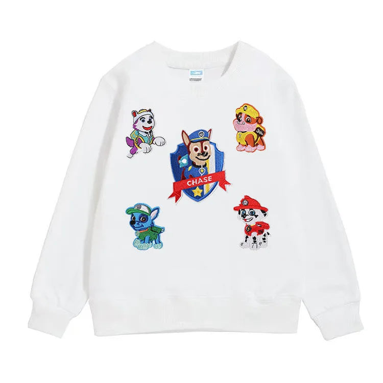 Patchs autocollants mignons de chien de dessin animé Pat'Patrouille, patchs thermocollants pour vêtements, vestes, badges, décorations, autocollants, cadeaux