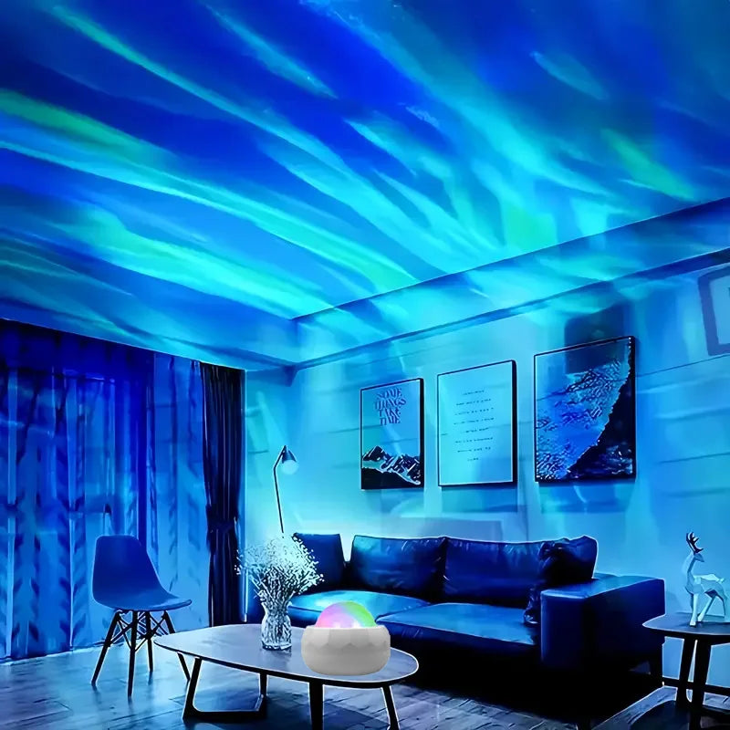 Projecteur Aurores Boréales LED – Veilleuse Ciel Étoilé Multicolore pour Chambre Bébé & Enfant