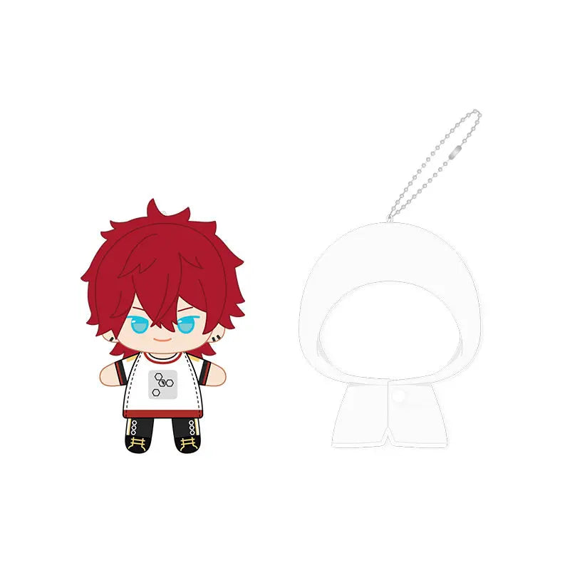 Ensemble Stars!! 2 Poupées à doigts en peluche douce style imperméable, porte-clés et pendentifs de sac, figurines mignonnes, jouets d'anime et de jeu, poupées de collection