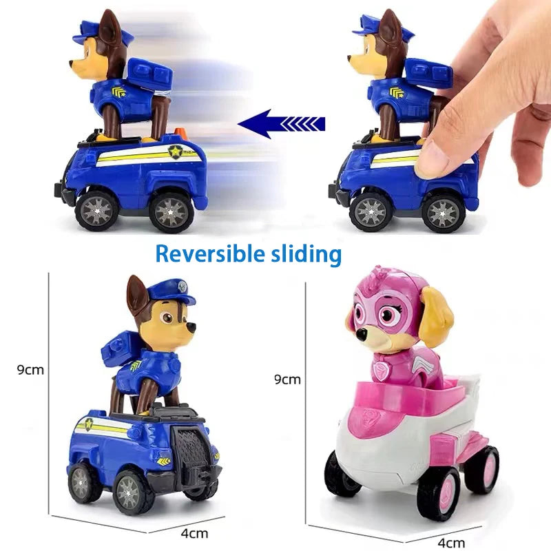 PAW Patrol – équipe de sauvetage de grande réalisation, chien de puissance, assemblage de dessin animé, pendentif de voiture électrique fait à la main, jouet, cadeau d'anniversaire pour enfants