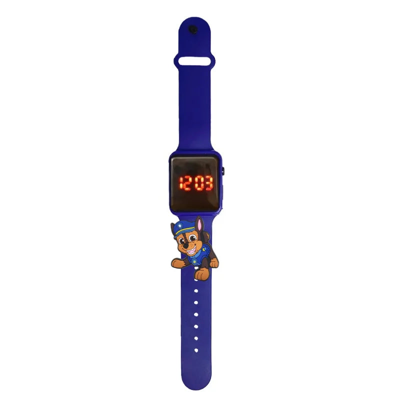 Dessin animé patte patrouille enfants montre montres de mode électronique affichage LED numérique montres étanche cadeau de vacances enfants montres