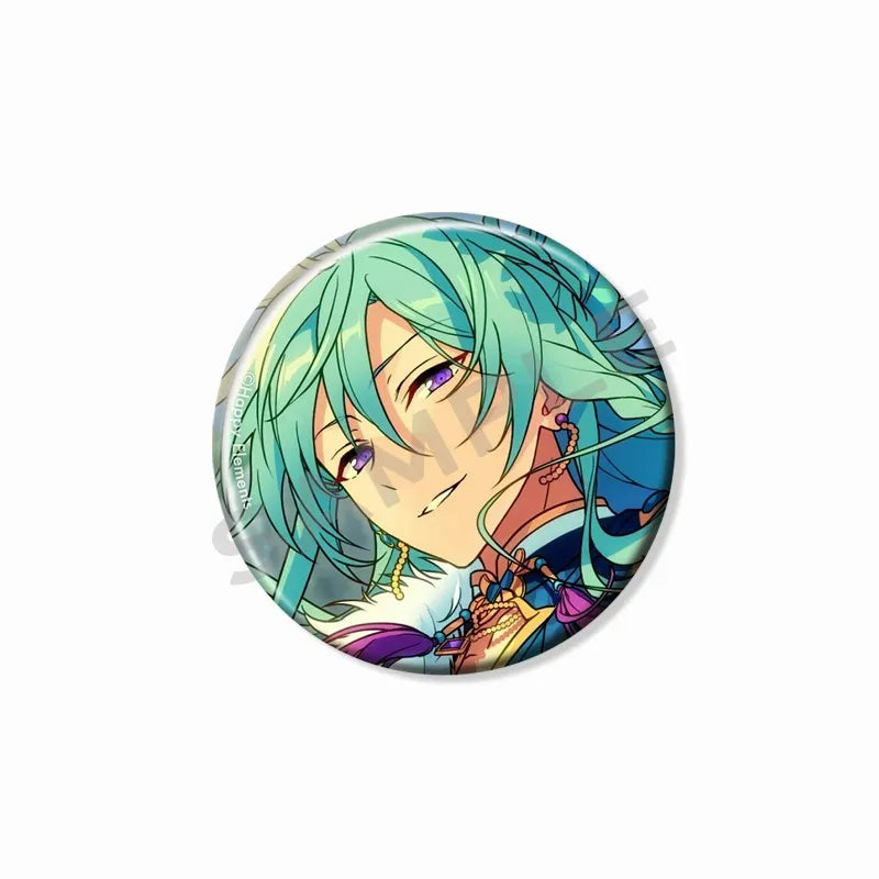 Ensemble étoiles Wataru Hibiki Badge mignon dessin animé idole broche bricolage Itbag vêtements chapeau accessoires Anime périphérique cadeau de collection