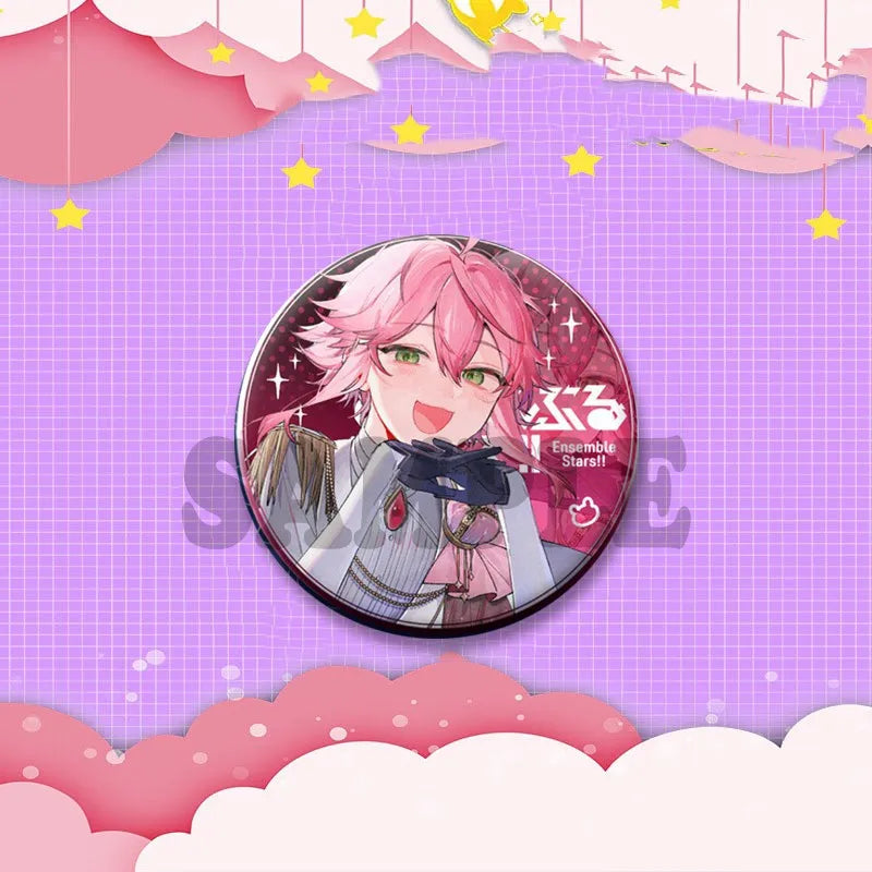 Ensemble étoiles jeu Badge rond créatif dessin animé idole bouton broche vêtements sac à dos bijoux accessoires décoration épinglettes