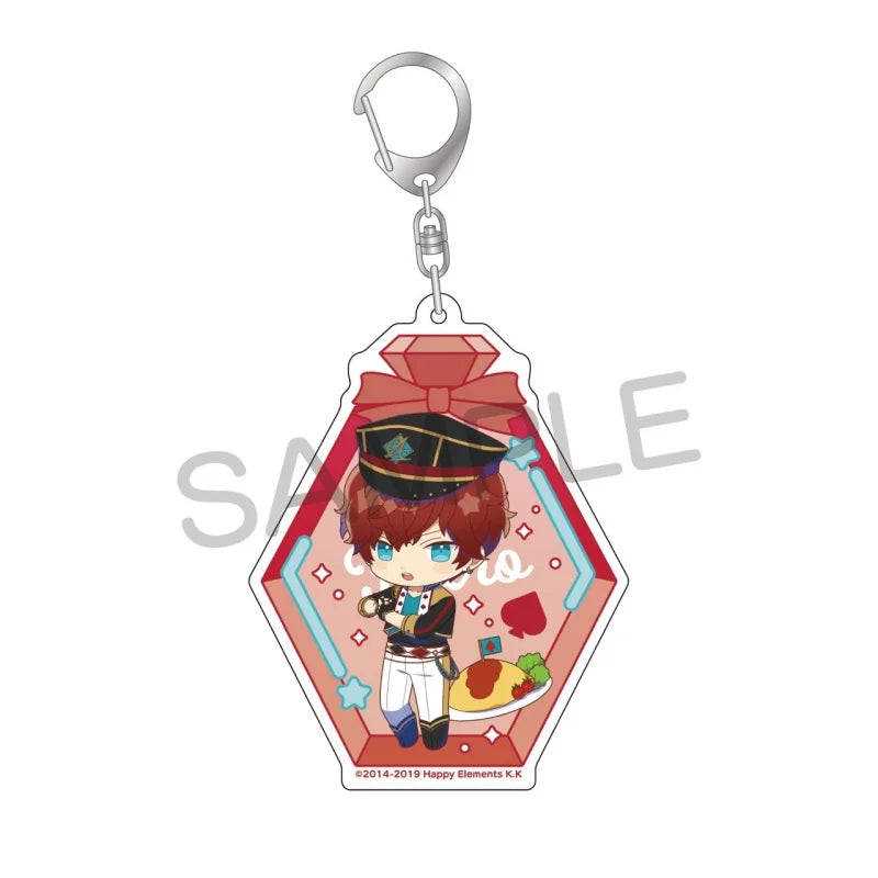 Ensemble Stars! Pendentif porte-clés en acrylique, version bouteille à message, pour sac, voiture, téléphone portable, cadeau pour amis et festivals