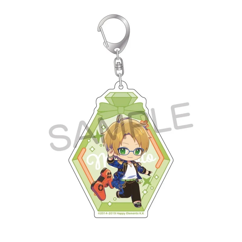 Ensemble Stars! Pendentif porte-clés en acrylique, version bouteille à message, pour sac, voiture, téléphone portable, cadeau pour amis et festivals