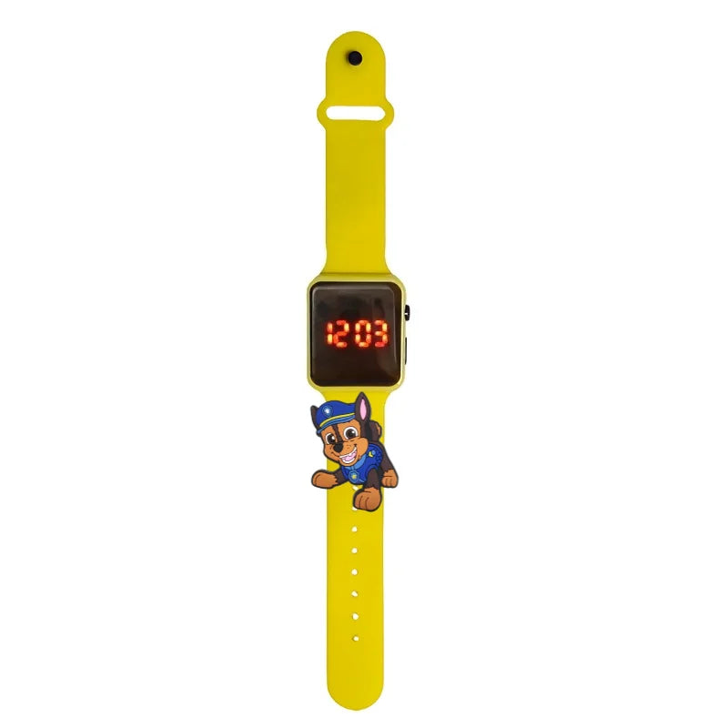 Dessin animé patte patrouille enfants montre montres de mode électronique affichage LED numérique montres étanche cadeau de vacances enfants montres