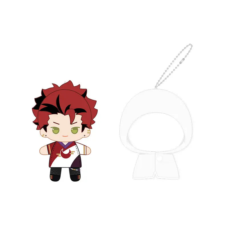Ensemble Stars!! 2 Poupées à doigts en peluche douce style imperméable, porte-clés et pendentifs de sac, figurines mignonnes, jouets d'anime et de jeu, poupées de collection