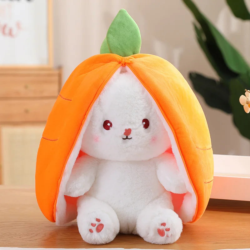 Peluche Lapin Carotte Kawaii – Doudou Doux et Réconfortant pour Bébé et Enfant