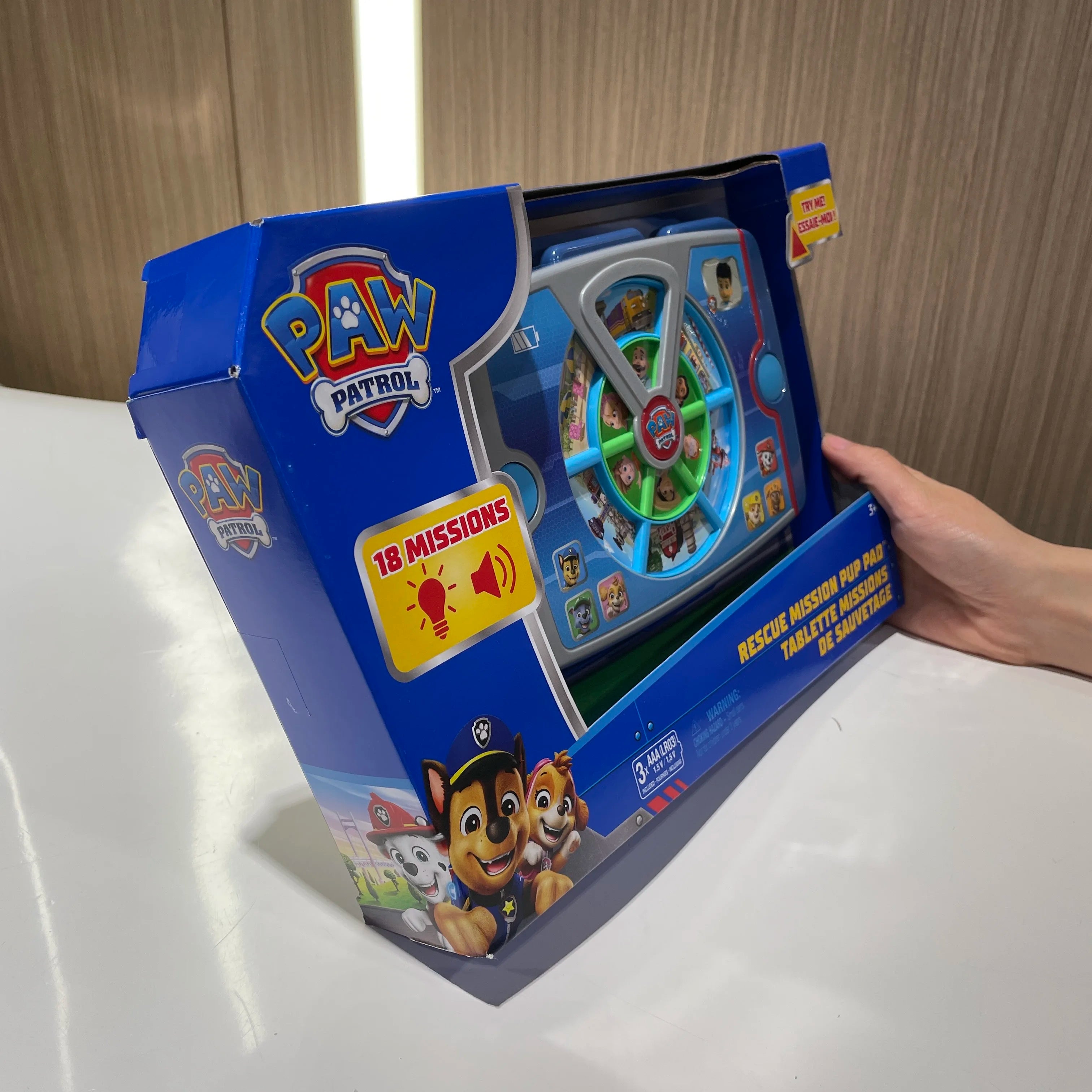 Jouet interactif Original PAW Patrol Rescue Mission Pup Pad avec lumières sons et musique, jeu de simulation, jouets pour enfants pour garçons et filles