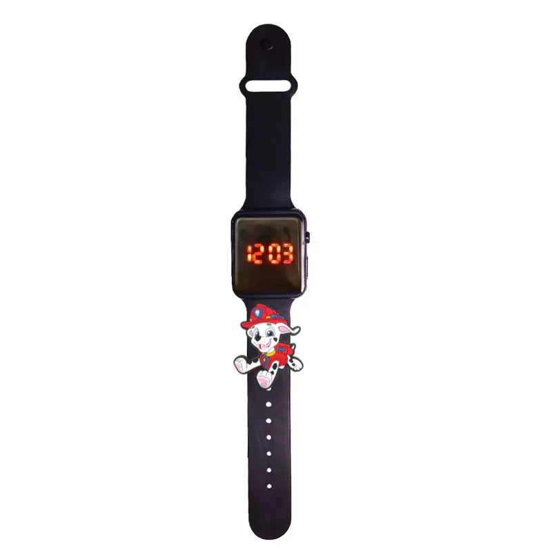 Dessin animé patte patrouille enfants montre montres de mode électronique affichage LED numérique montres étanche cadeau de vacances enfants montres