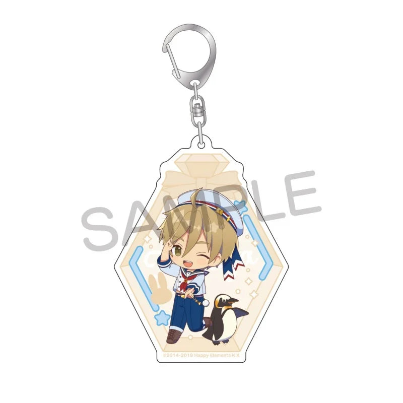 Ensemble Stars! Pendentif porte-clés en acrylique, version bouteille à message, pour sac, voiture, téléphone portable, cadeau pour amis et festivals