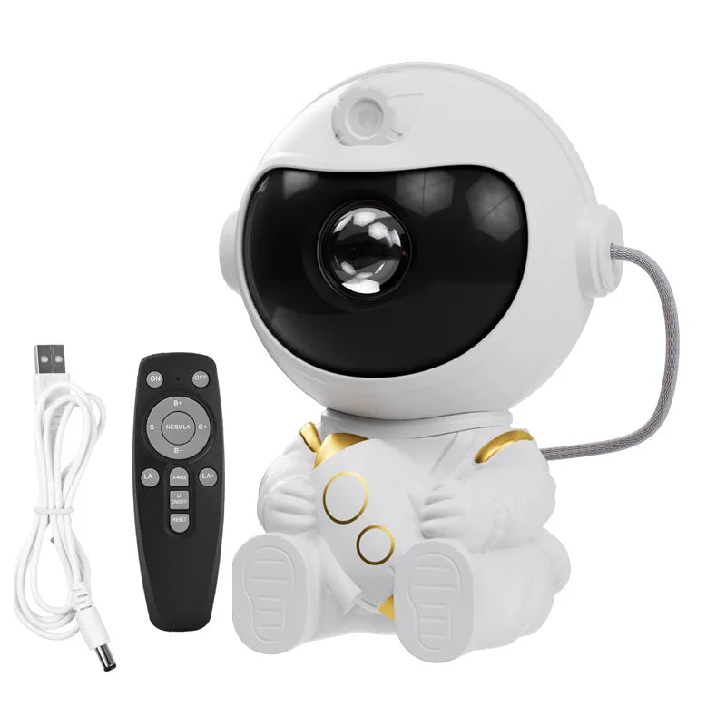 Projecteur Galaxie Astronaute LED – Veilleuse Ciel Étoilé pour Chambre d’Enfant avec Télécommande