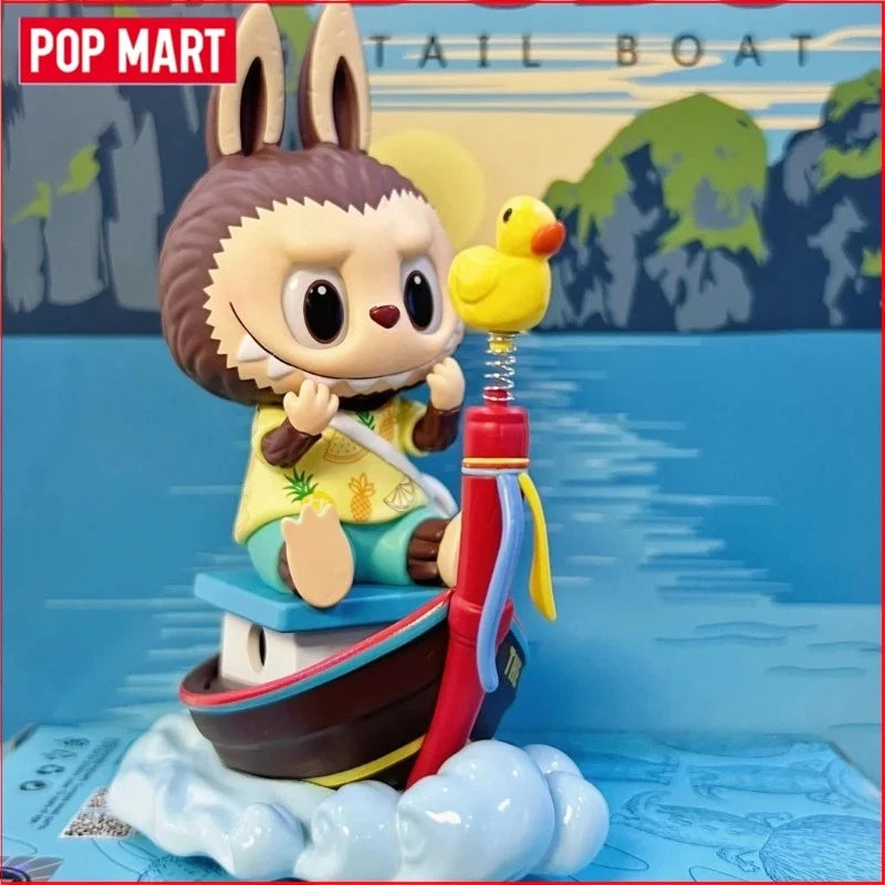 POP MART LABUBU Collection Limitée Elevator Début de la Série Field Trip Bob l'éponge Skateboard Sweet Clown