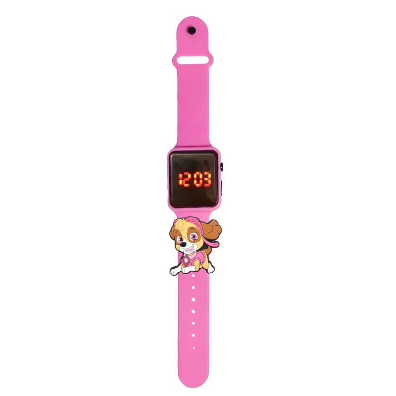 Dessin animé patte patrouille enfants montre montres de mode électronique affichage LED numérique montres étanche cadeau de vacances enfants montres