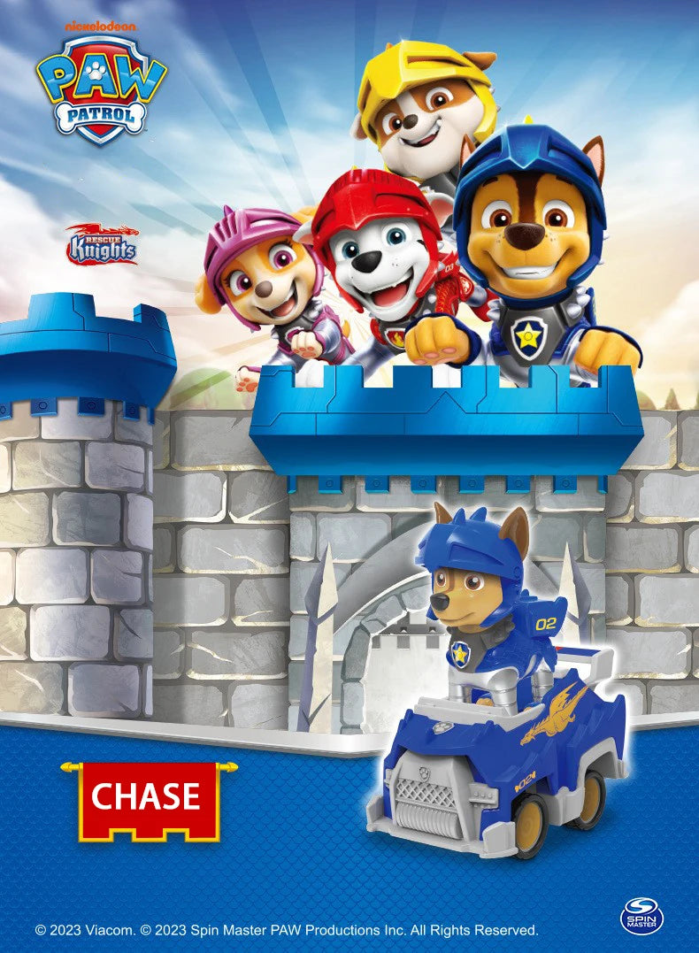 PAW Patrol – équipe de sauvetage de grande réalisation, chien de puissance, assemblage de dessin animé, pendentif de voiture électrique fait à la main, jouet, cadeau d'anniversaire pour enfants