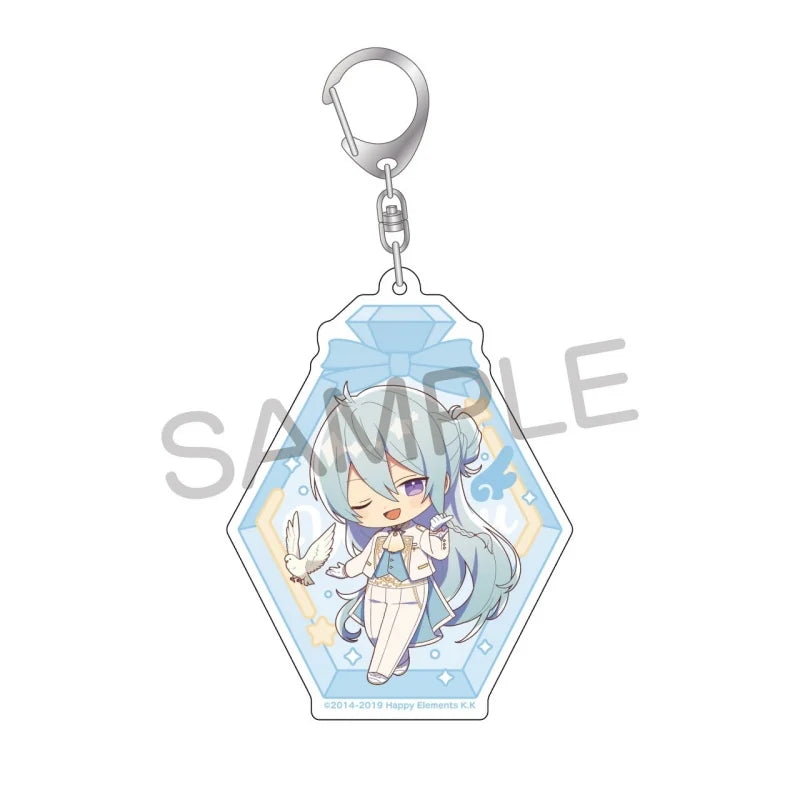 Ensemble Stars! Pendentif porte-clés en acrylique, version bouteille à message, pour sac, voiture, téléphone portable, cadeau pour amis et festivals