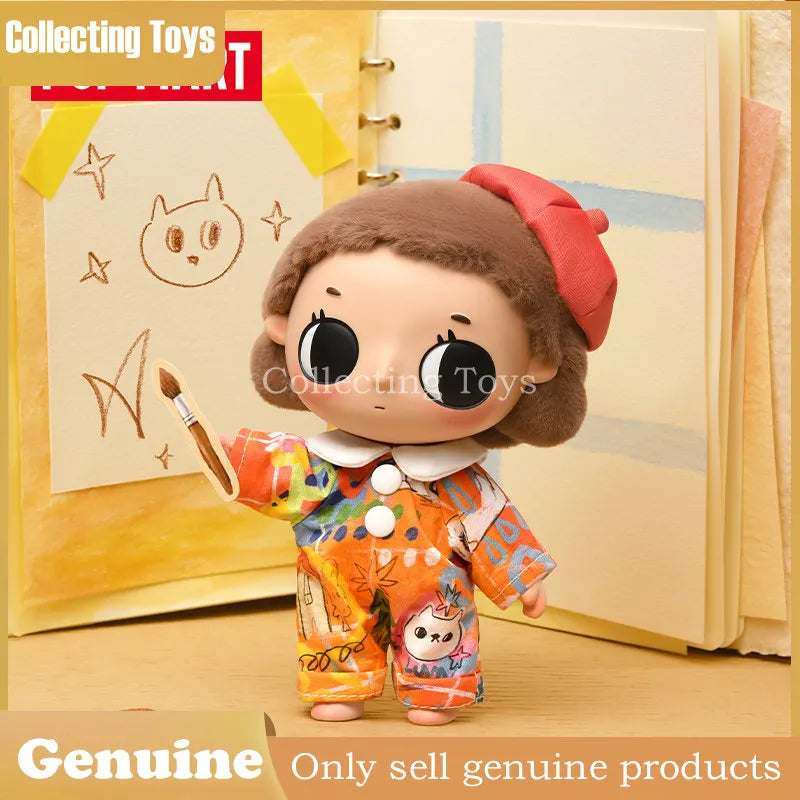 Figurine en peluche authentique Pop Mart Nyota Where Moments Meet Series, boîte mystère, jouet de collection en PVC, décoration de bureau, cadeau pour collectionneurs