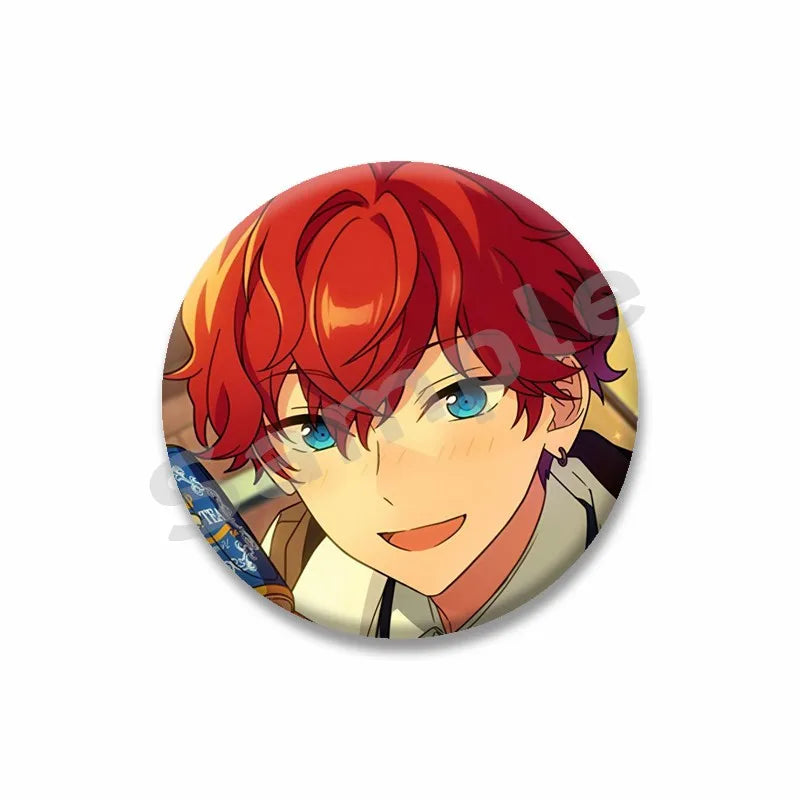 Ensemble étoiles Anime broche sur sac à dos dessin animé rôle Tatsumi Kazehaya Eichi Tenshouin Badge pour vêtements bijoux cadeau pour amis