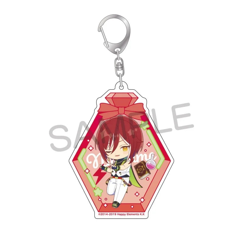 Ensemble Stars! Pendentif porte-clés en acrylique, version bouteille à message, pour sac, voiture, téléphone portable, cadeau pour amis et festivals