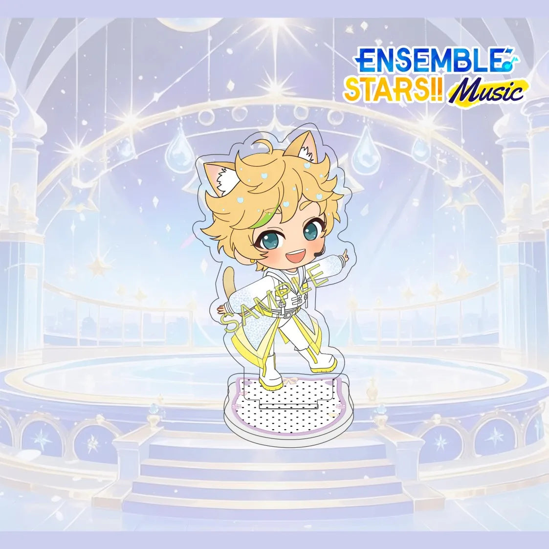 Figurine Acrylique 10 cm Ensemble Stars (Anime Game) – Personnage Complet Mignon – Décoration de Bureau – Collection Fan – Cadeau – Porte-clés