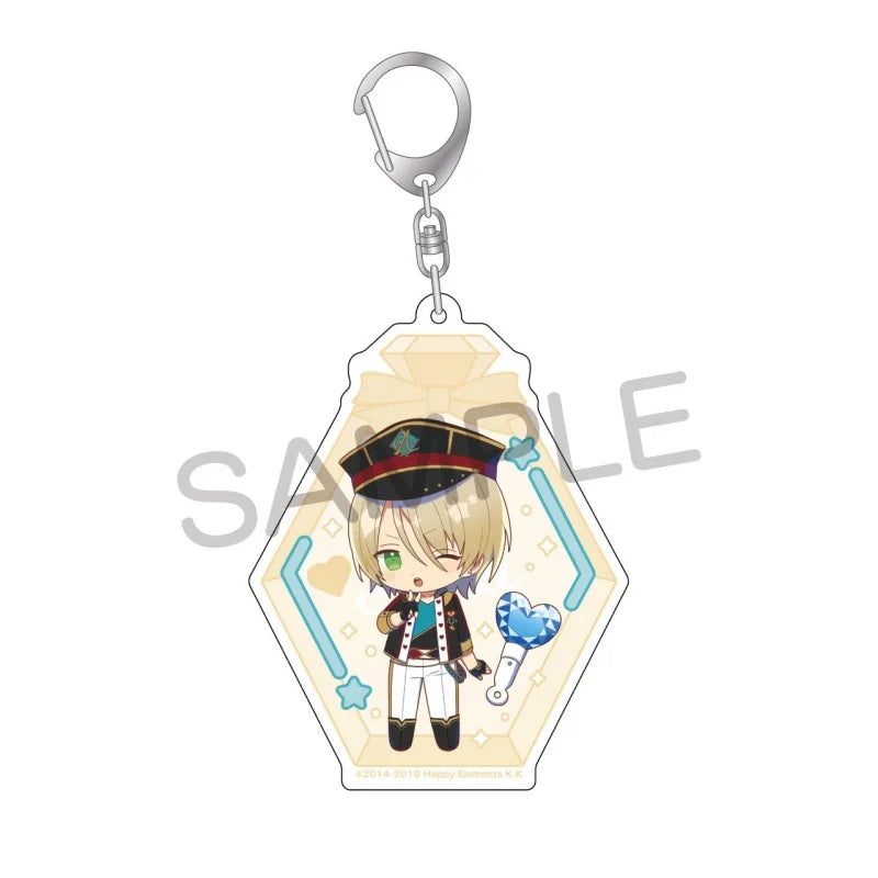 Ensemble Stars! Pendentif porte-clés en acrylique, version bouteille à message, pour sac, voiture, téléphone portable, cadeau pour amis et festivals