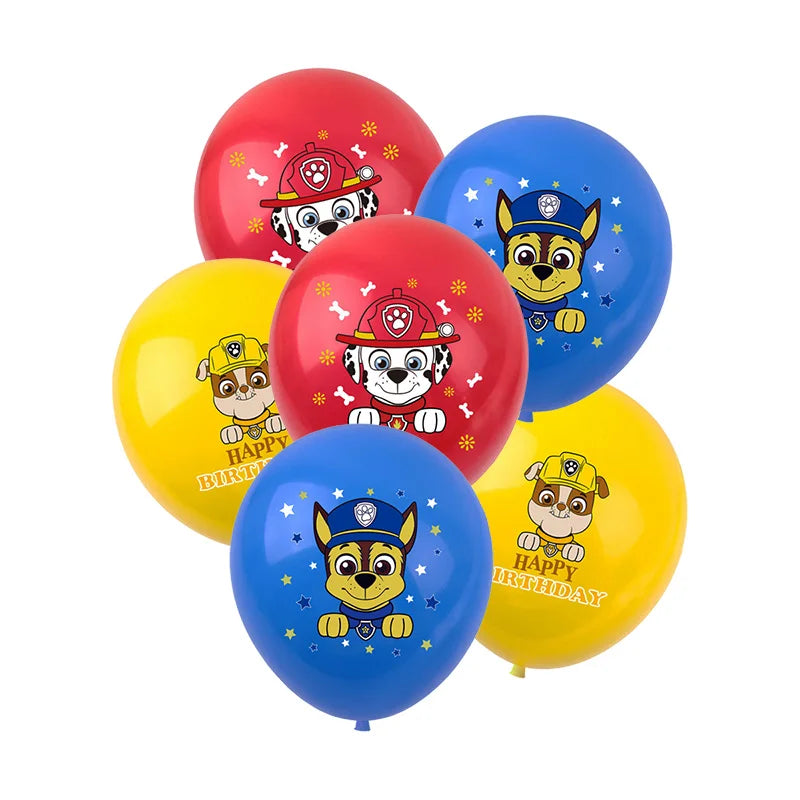 PAW Patrol – décoration de fête d'anniversaire, ensemble de ballons, vaisselle jetable, fournitures pour événements pour enfants, bannière, cadeau d'arrière-plan, nouvelle Version