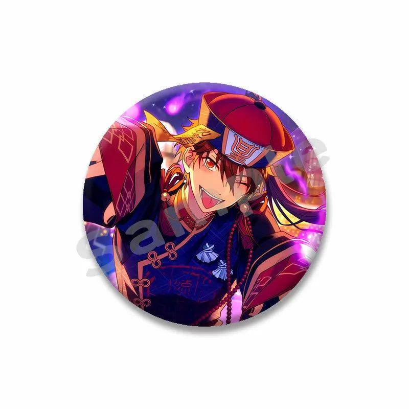 Ensemble étoiles Anime broche sur sac à dos dessin animé rôle Tatsumi Kazehaya Eichi Tenshouin Badge pour vêtements bijoux cadeau pour amis