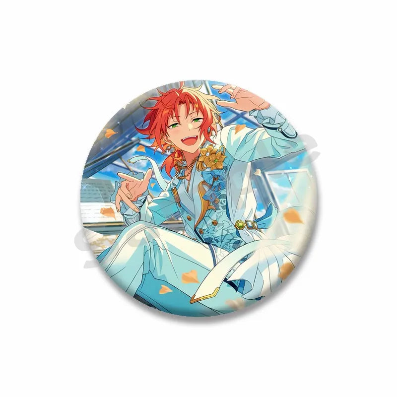 Ensemble étoiles Anime broche sur sac à dos dessin animé rôle Tatsumi Kazehaya Eichi Tenshouin Badge pour vêtements bijoux cadeau pour amis