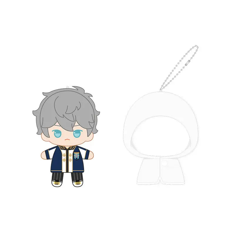 Ensemble Stars!! 2 Poupées à doigts en peluche douce style imperméable, porte-clés et pendentifs de sac, figurines mignonnes, jouets d'anime et de jeu, poupées de collection
