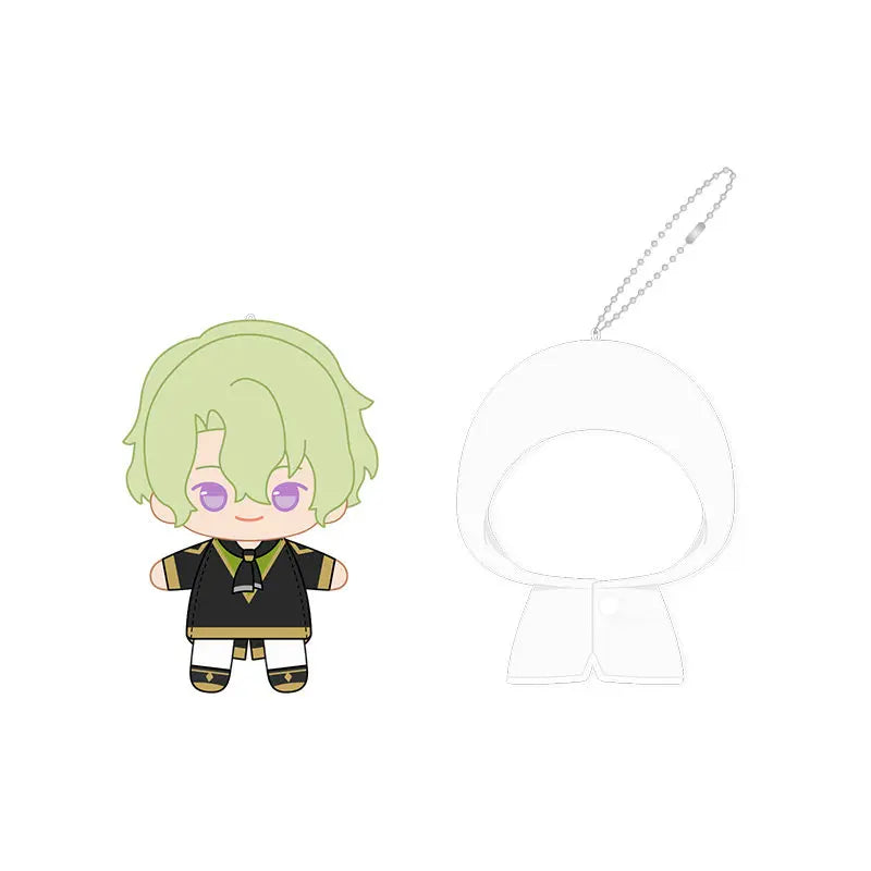 Ensemble Stars!! 2 Poupées à doigts en peluche douce style imperméable, porte-clés et pendentifs de sac, figurines mignonnes, jouets d'anime et de jeu, poupées de collection