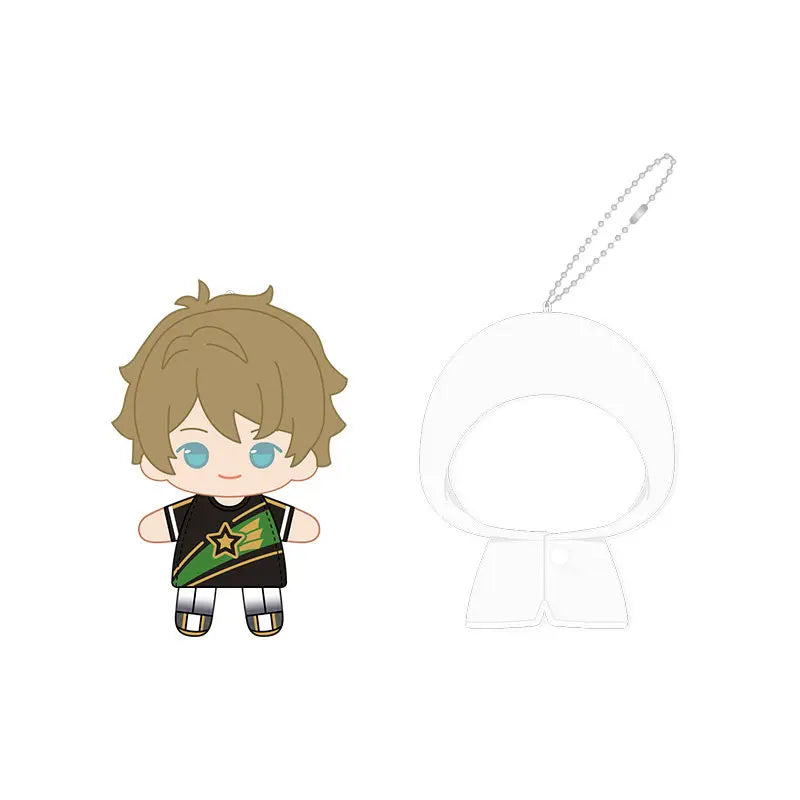 Ensemble Stars!! 2 Poupées à doigts en peluche douce style imperméable, porte-clés et pendentifs de sac, figurines mignonnes, jouets d'anime et de jeu, poupées de collection