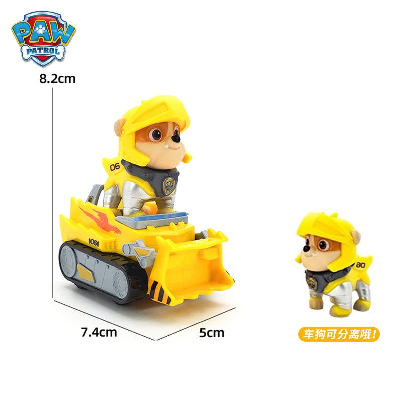 PAW Patrol – équipe de sauvetage de grande réalisation, chien de puissance, assemblage de dessin animé, pendentif de voiture électrique fait à la main, jouet, cadeau d'anniversaire pour enfants