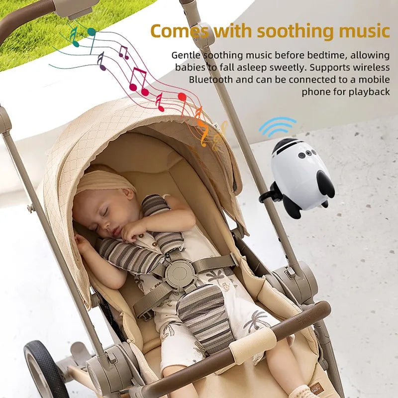 Dispositif Apaisant Portable pour Bébé – Balanceur de Poussette Bluetooth Rechargeable USB-C