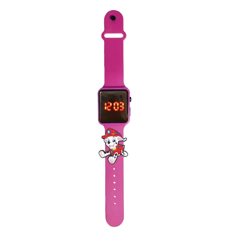 Dessin animé patte patrouille enfants montre montres de mode électronique affichage LED numérique montres étanche cadeau de vacances enfants montres