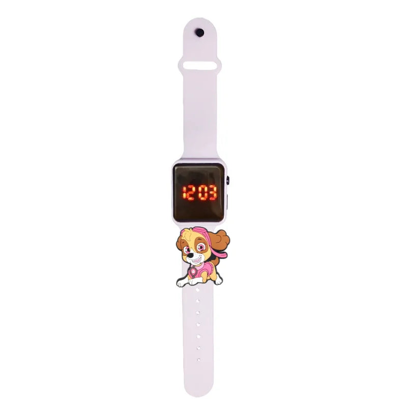 Dessin animé patte patrouille enfants montre montres de mode électronique affichage LED numérique montres étanche cadeau de vacances enfants montres