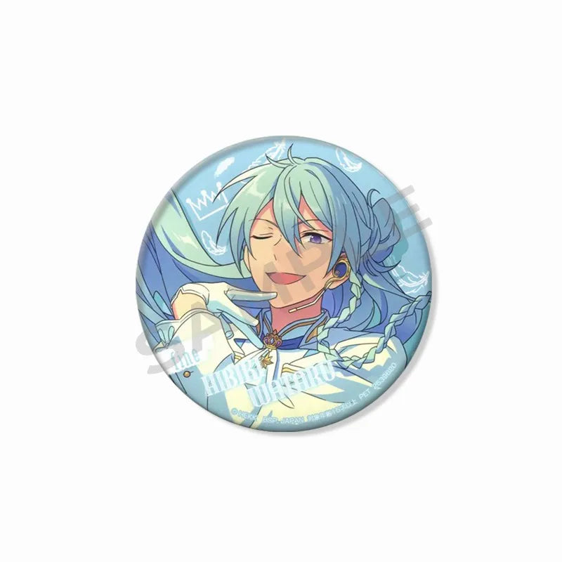 Ensemble étoiles Wataru Hibiki Badge mignon dessin animé idole broche bricolage Itbag vêtements chapeau accessoires Anime périphérique cadeau de collection