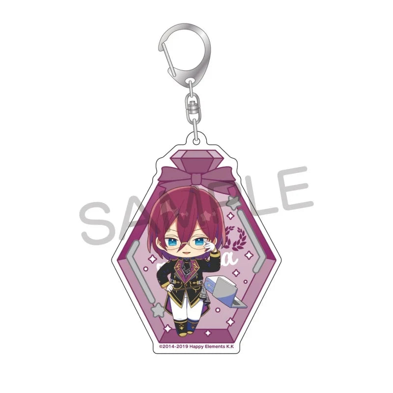 Ensemble Stars! Pendentif porte-clés en acrylique, version bouteille à message, pour sac, voiture, téléphone portable, cadeau pour amis et festivals