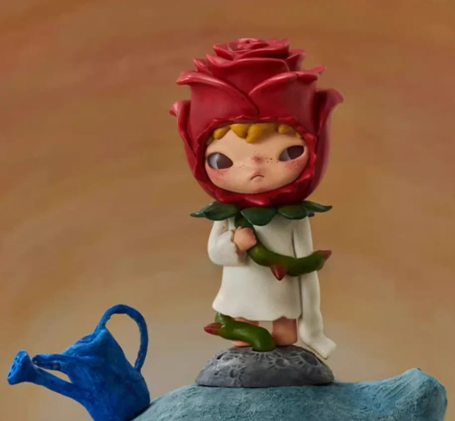 Figurine officielle authentique POP MART Hirono × Le Petit Prince, boîte mystérieuse, jouet mignon, boîte aveugle, cadeaux de vacances pour enfants