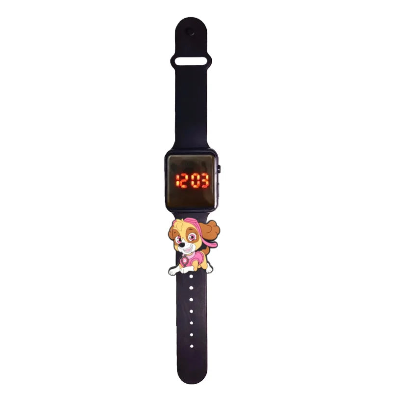 Dessin animé patte patrouille enfants montre montres de mode électronique affichage LED numérique montres étanche cadeau de vacances enfants montres
