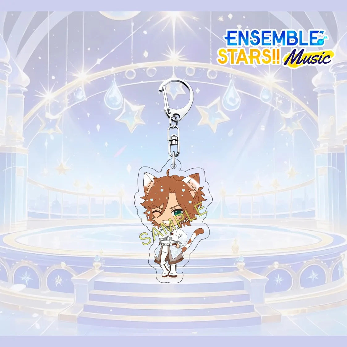 Porte-clés en acrylique de 6 cm avec personnage mignon de l'anime Ensemble Stars, pendentif pour sac à dos, décoration de clé de voiture, cadeau de collection pour fans