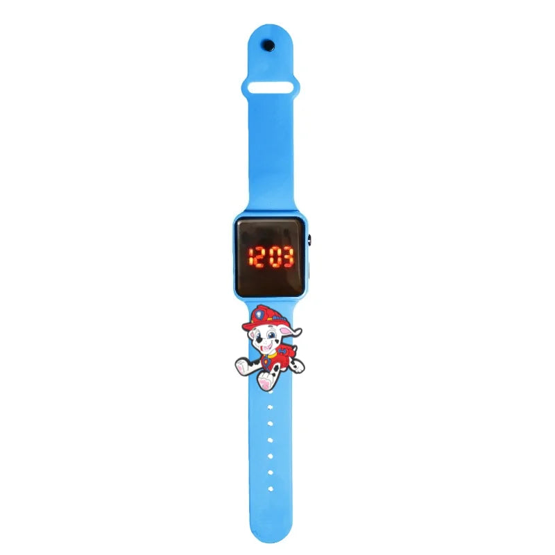 Dessin animé patte patrouille enfants montre montres de mode électronique affichage LED numérique montres étanche cadeau de vacances enfants montres