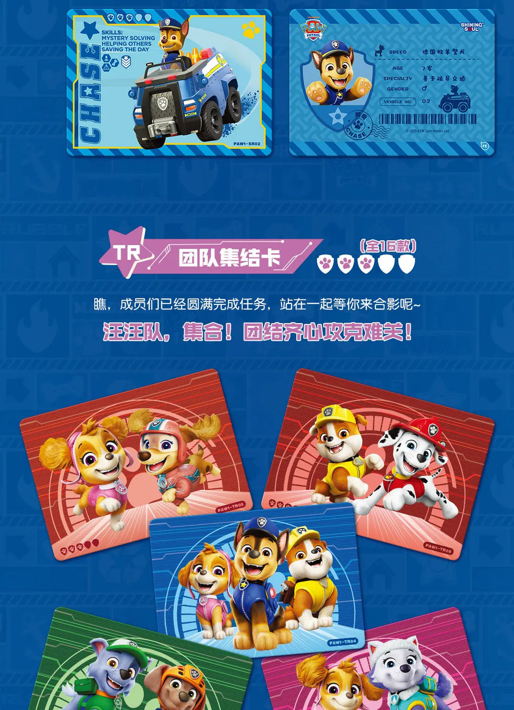 Cartes à collectionner PAW Patrol, la première série de sacs d'aventure, cartes à collectionner, cartes de collection, cartes cadeaux, jouets
